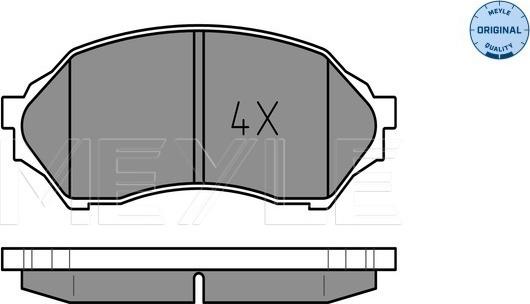 Meyle 025 234 9016 - Brake Pad Set, disc brake www.parts5.com