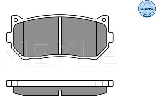 Meyle 025 234 5513/W - Set placute frana,frana disc www.parts5.com