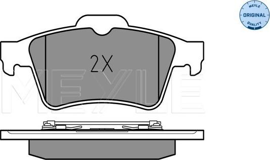 Meyle 025 234 8216 - Sada brzdových destiček, kotoučová brzda www.parts5.com