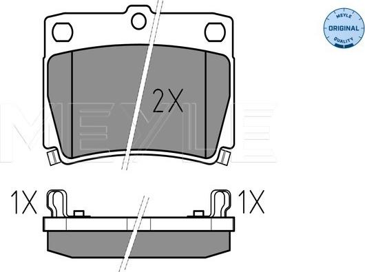 Meyle 025 235 9315/W - Sada brzdových destiček, kotoučová brzda www.parts5.com