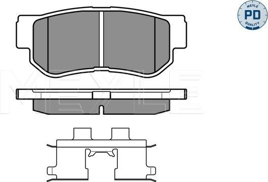 Meyle 025 235 4314/PD - Bremsbelagsatz, Scheibenbremse www.parts5.com