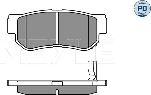 Meyle 025 235 4314/PD - Bremsbelagsatz, Scheibenbremse www.parts5.com