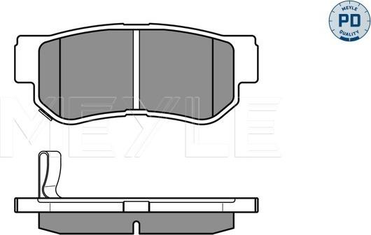 Meyle 025 235 4314/PD - Bremsbelagsatz, Scheibenbremse www.parts5.com