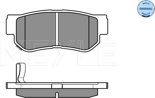 Meyle 025 235 4314/W - Bremsbelagsatz, Scheibenbremse www.parts5.com