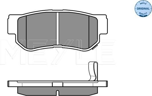 Meyle 025 235 4314/W - Bremsbelagsatz, Scheibenbremse www.parts5.com