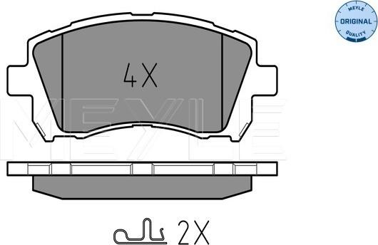 Meyle 025 235 5817/W - Σετ τακάκια, δισκόφρενα www.parts5.com