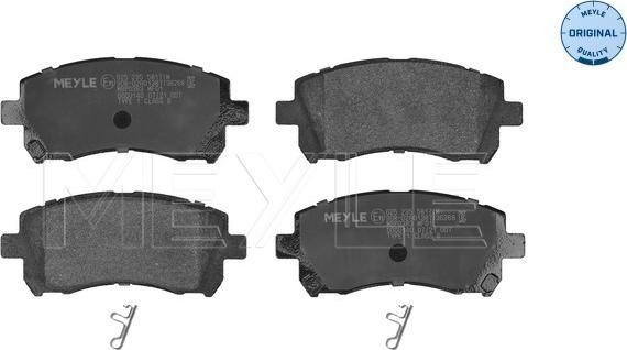 Meyle 025 235 5817/W - Sada brzdových destiček, kotoučová brzda www.parts5.com