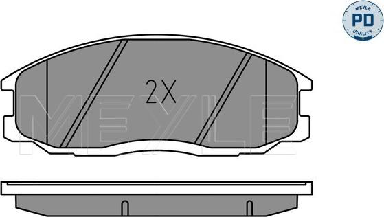 Meyle 025 235 6916/PD - Brake Pad Set, disc brake www.parts5.com