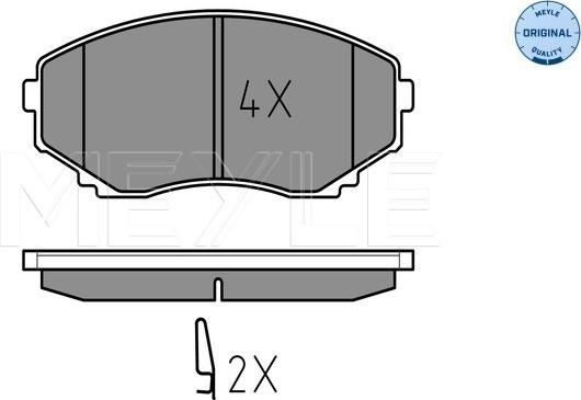 Meyle 025 235 1516/W - Set placute frana,frana disc www.parts5.com