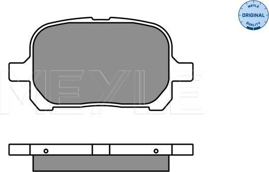 Meyle 025 235 1317 - Brake Pad Set, disc brake www.parts5.com