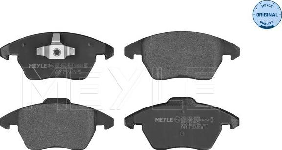 Meyle 025 235 8919 - Kit de plaquettes de frein, frein à disque www.parts5.com