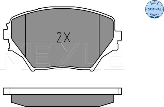 Meyle 025 235 8517 - Fékbetétkészlet, tárcsafék www.parts5.com