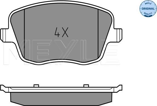 Meyle 025 235 8118 - Set placute frana,frana disc www.parts5.com