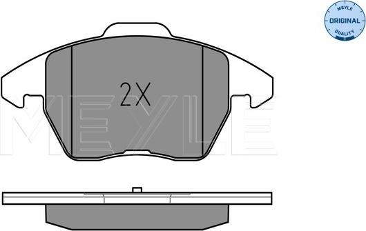 Meyle 025 235 8720/W - Piduriklotsi komplekt,ketaspidur www.parts5.com