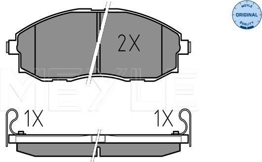 Meyle 025 235 3617/W - Тормозные колодки, дисковые, комплект www.parts5.com