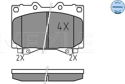 Meyle 025 235 2415/W - Σετ τακάκια, δισκόφρενα www.parts5.com