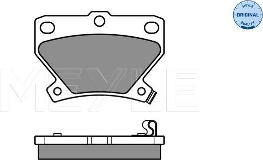 Meyle 025 235 2114/W - Set placute frana,frana disc www.parts5.com