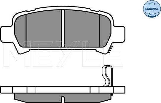 Meyle 025 235 7214/W - Sada brzdových platničiek kotúčovej brzdy www.parts5.com