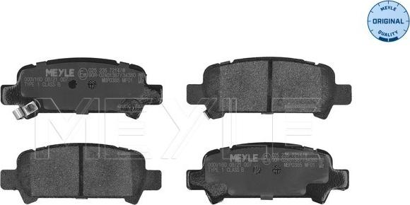 Meyle 025 235 7214/W - Тормозные колодки, дисковые, комплект www.parts5.com