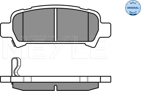 Meyle 025 235 7214/W - Sada brzdových platničiek kotúčovej brzdy www.parts5.com