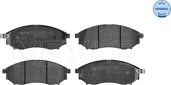 Meyle 025 236 9816/W - Brake Pad Set, disc brake parts5.com