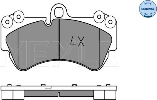 Meyle 025 236 9217 - Sada brzdových destiček, kotoučová brzda www.parts5.com