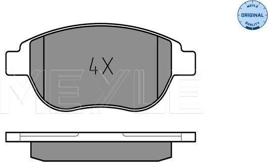 Meyle 025 236 0019 - Brake Pad Set, disc brake www.parts5.com