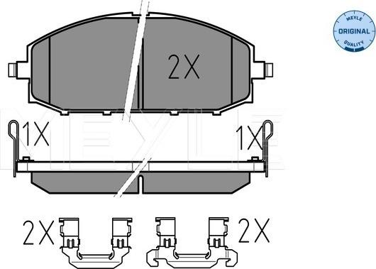 Meyle 025 236 1118/W - Brake Pad Set, disc brake parts5.com