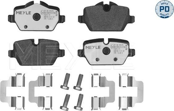 Meyle 025 236 2316/PD - Juego de pastillas de freno www.parts5.com