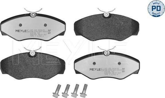 Meyle 025 230 9918/PD - Комплект спирачно феродо, дискови спирачки www.parts5.com