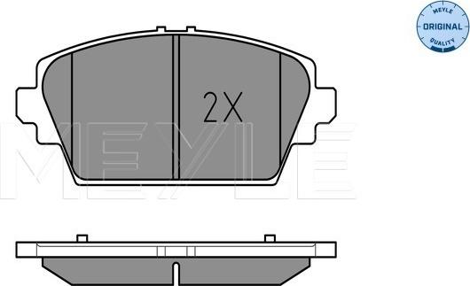 Meyle 025 230 9416/W - Sada brzdových destiček, kotoučová brzda www.parts5.com