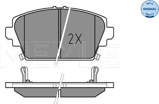 Meyle 025 230 9416/W - Sada brzdových destiček, kotoučová brzda www.parts5.com