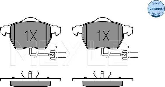 Meyle 025 230 1820/W - Komplet kočnih obloga, disk kočnica www.parts5.com