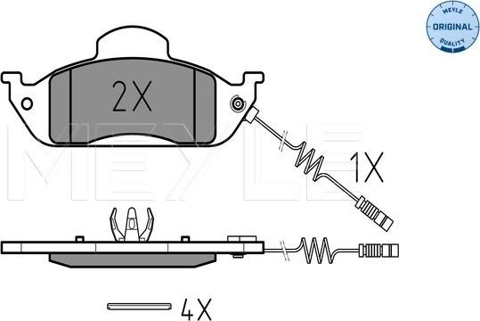 Meyle 025 231 9317/W - Brake Pad Set, disc brake www.parts5.com