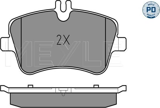 Meyle 025 231 4419/PD - Комплект спирачно феродо, дискови спирачки www.parts5.com