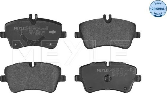 Meyle 025 231 4419 - Тормозные колодки, дисковые, комплект www.parts5.com