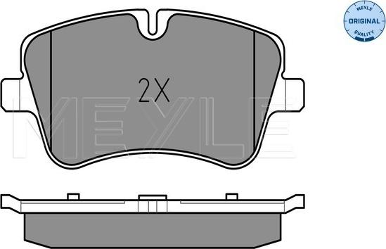 Meyle 025 231 4419 - Zestaw klocków hamulcowych, hamulce tarczowe www.parts5.com