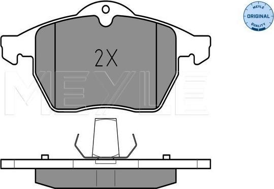 Meyle 025 231 1619/W - Brake Pad Set, disc brake www.parts5.com