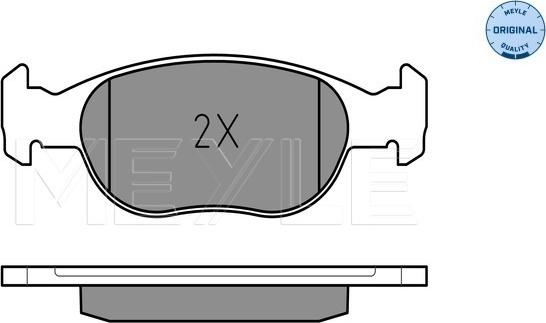 Meyle 025 231 8118 - Set placute frana,frana disc www.parts5.com