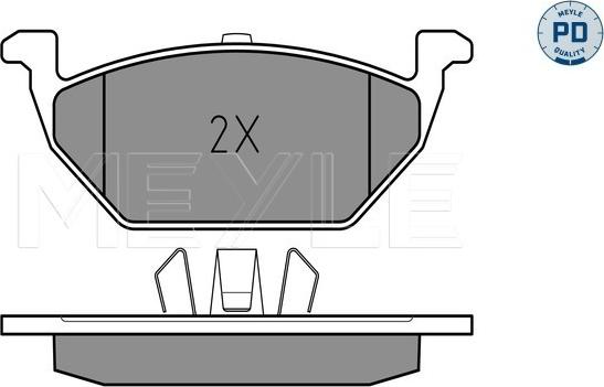 Meyle 025 231 3019/PD - Комплект спирачно феродо, дискови спирачки www.parts5.com