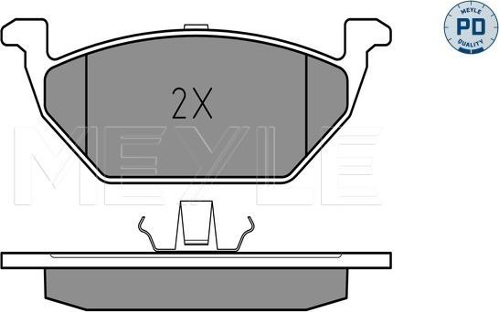 Meyle 025 231 3019/PD - Fren balata seti, diskli fren www.parts5.com