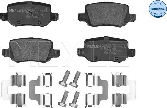 Meyle 025 231 3814 - Komplet kočnih obloga, disk kočnica www.parts5.com