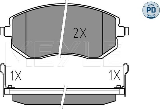 Meyle 025 238 6517/PD - Set placute frana,frana disc www.parts5.com