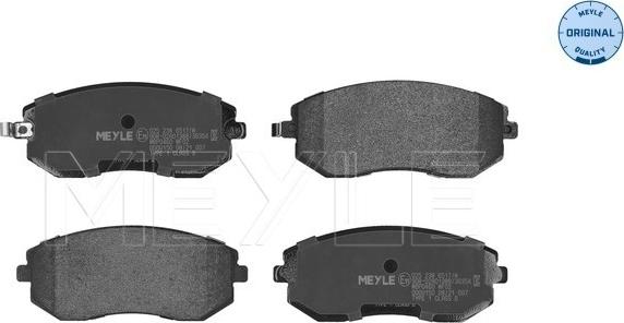 Meyle 025 238 6517/W - Set placute frana,frana disc www.parts5.com