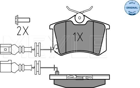 Meyle 025 238 2317/W - Fren balata seti, diskli fren www.parts5.com