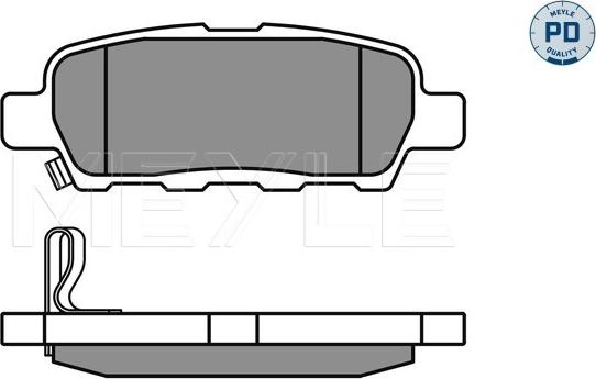 Meyle 025 238 7114/PD - Brake Pad Set, disc brake www.parts5.com