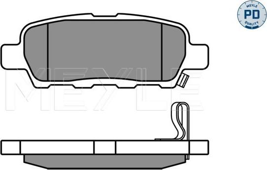 Meyle 025 238 7114/PD - Brake Pad Set, disc brake www.parts5.com