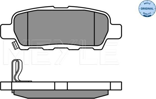 Meyle 025 238 7114/W - Komplet kočnih obloga, disk kočnica www.parts5.com