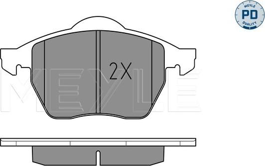 Meyle 025 233 9219/PD - Тормозные колодки, дисковые, комплект www.parts5.com