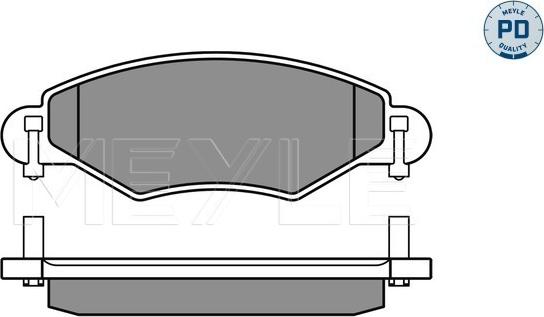 Meyle 025 233 4017/PD - Set placute frana,frana disc www.parts5.com